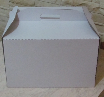 Opakowania tekturowe, kartony na torty z mikrofali jednostronnie białej