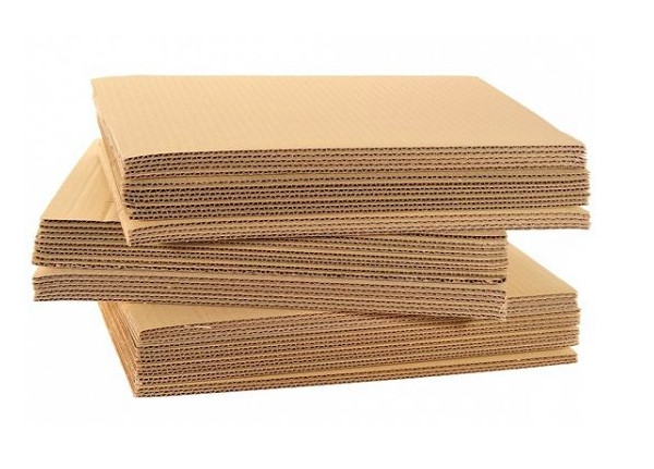 Obraz tektury falistej, opakowanie tekturowe